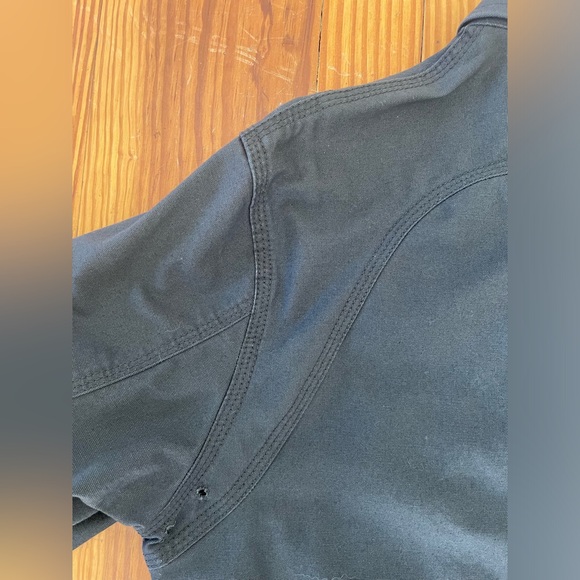 Eddie Bauer, Men's Capacitor Flex Canvas Work Shirt, Charcoal, Small - Picture 8 of 10